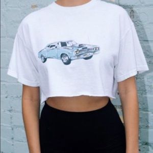 Brandy Melville Motorshow Crop Tee
